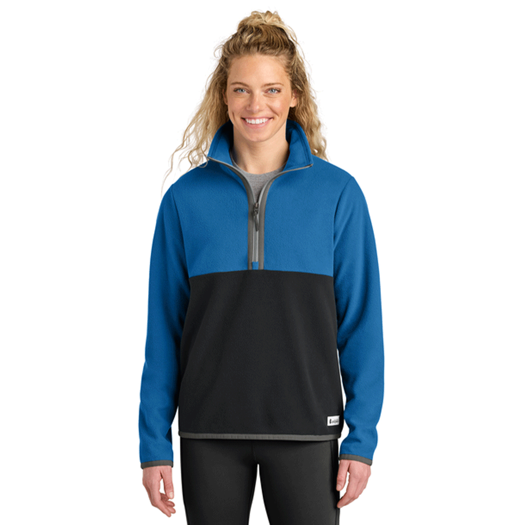 Cotopaxi Women's Atlantic/Black Amado 1/2-Zip Fleece
