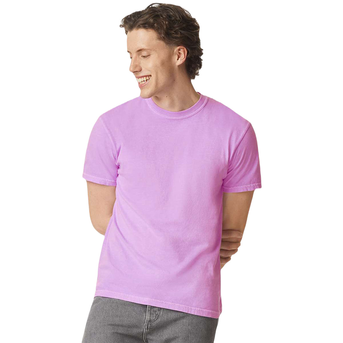 Comfort Colors Unisex Neon Violet Garment-Dyed Heavyweight T-Shirt
