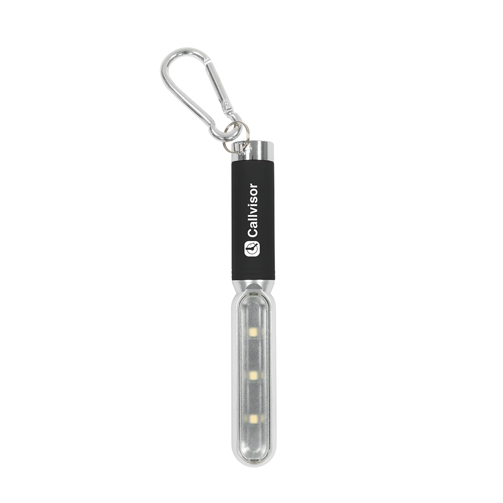 Hit Black COB Safety Light With Carabiner