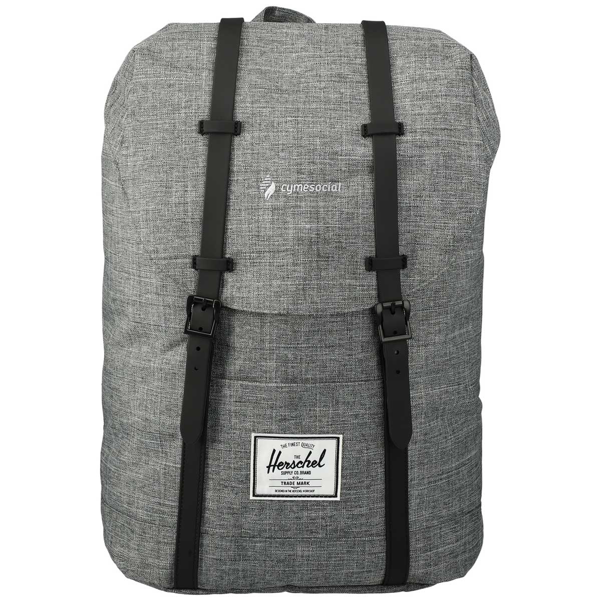 Herschel Raven Crosshatch Retreat 15" Computer Backpack