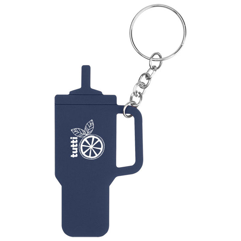 Hit Navy Intrepid Tumbler Shaped Silicone Key Ring