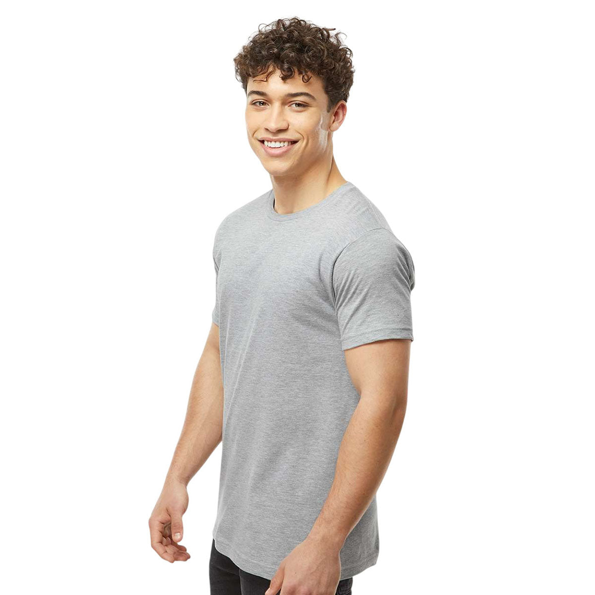 Tultex Unisex Heather Grey Fine Jersey T-Shirt