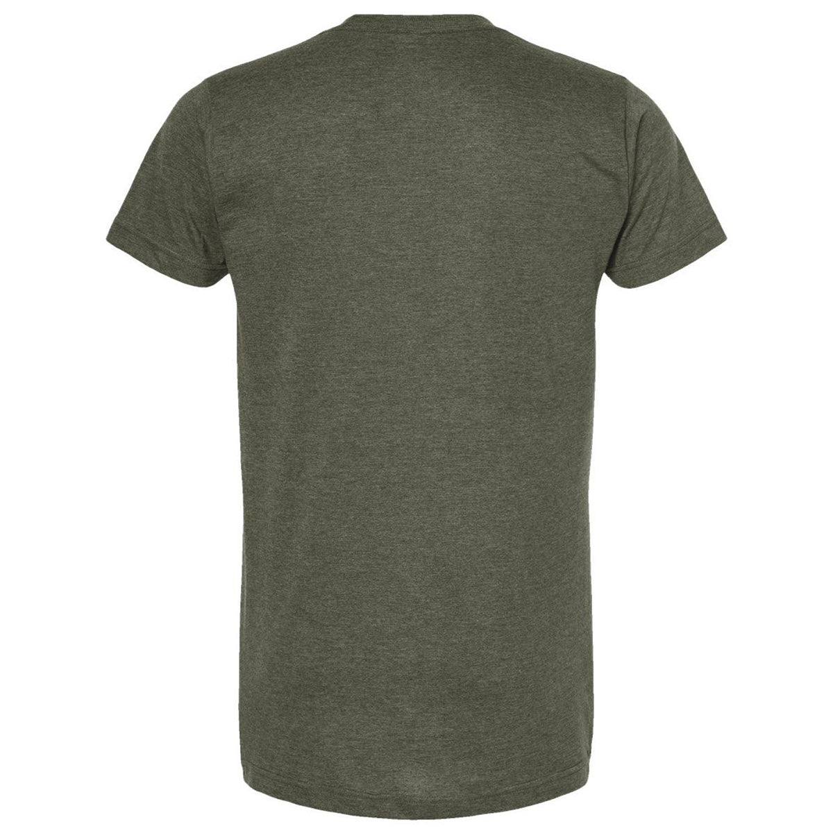 Tultex Unisex Heather Military Green Fine Jersey T-Shirt