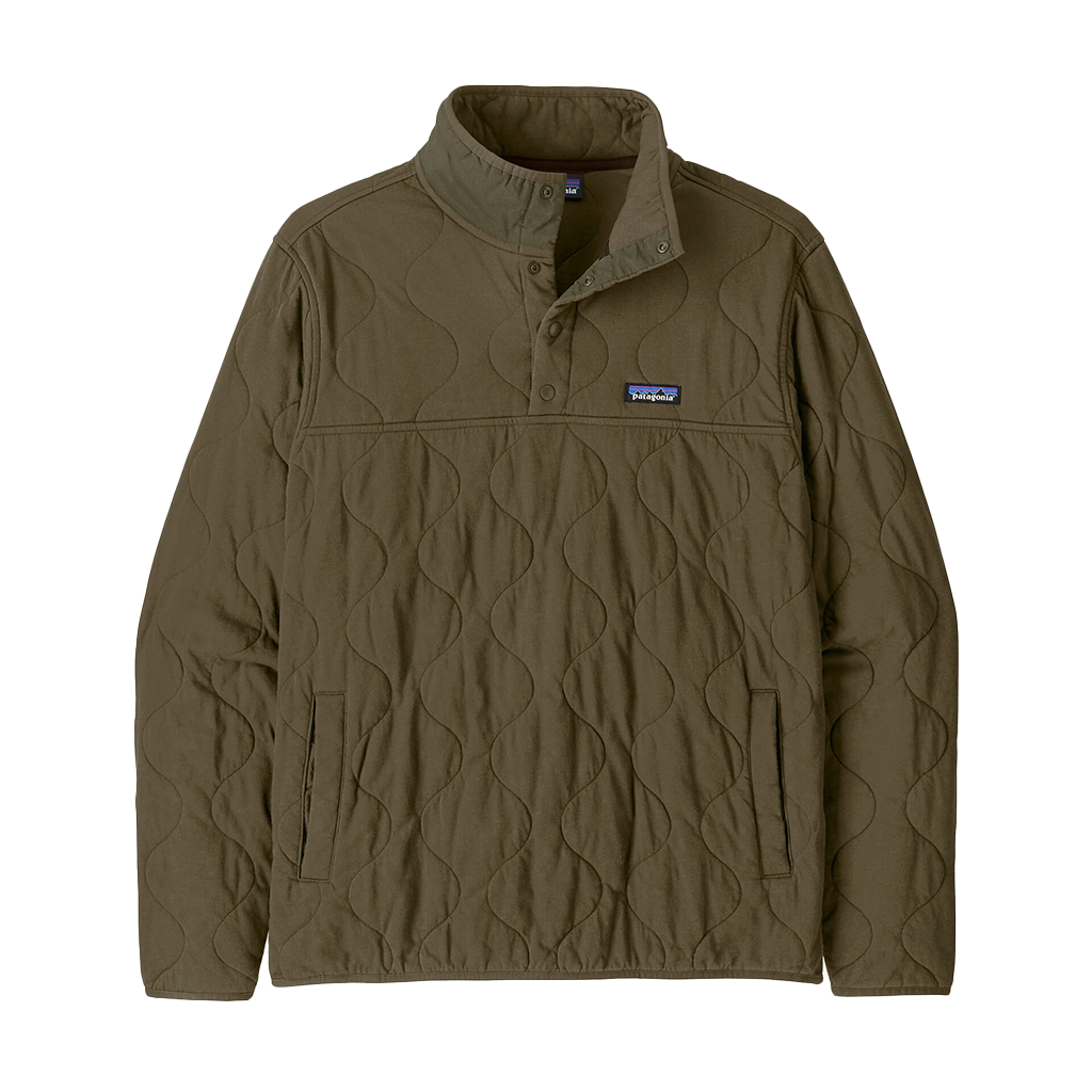 Patagonia Men's Basin Green Daily Quilted Snap-T Pullover