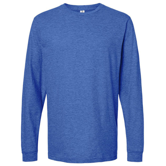 Tultex Unisex Heather Royal Fine Jersey Long Sleeve T-Shirt