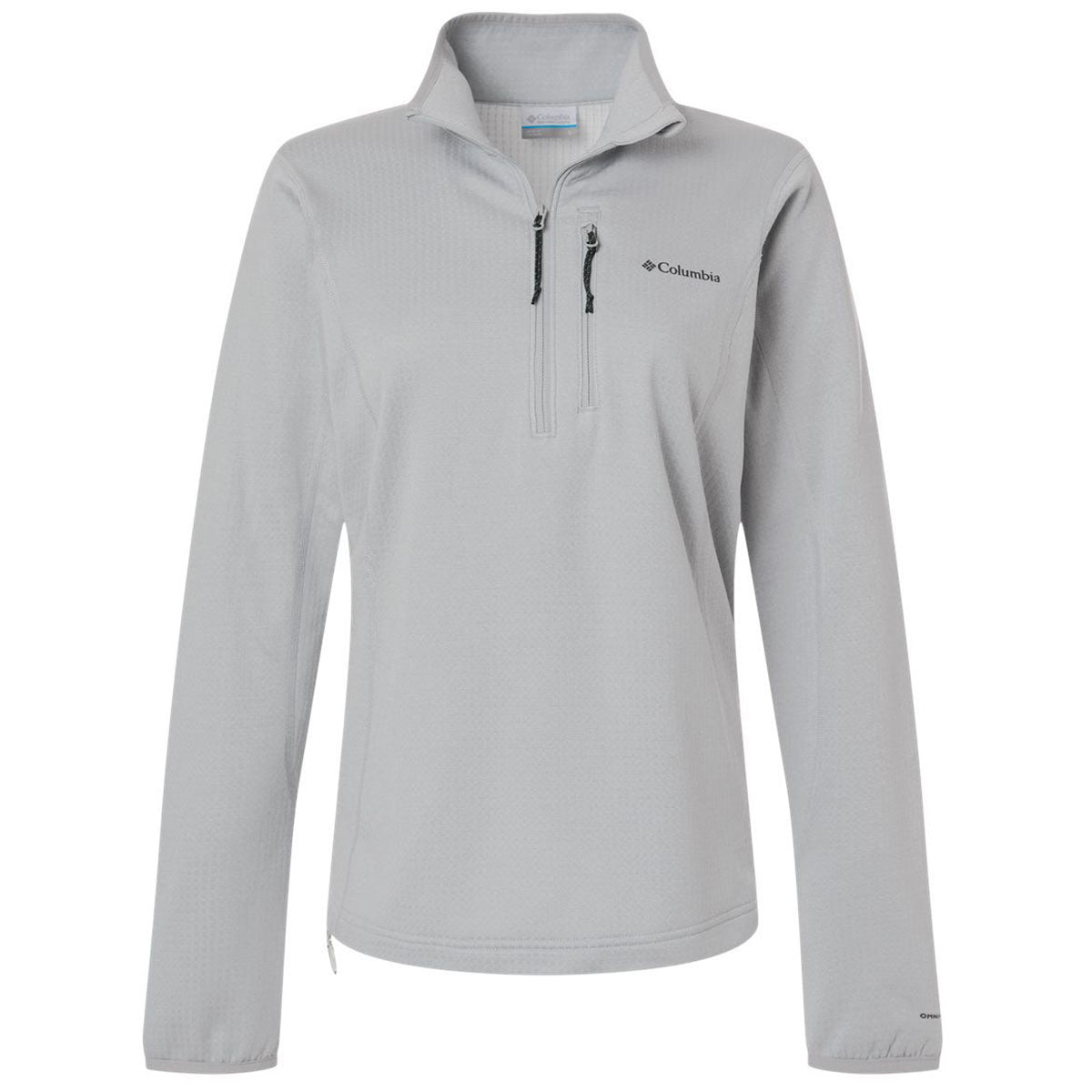 Columbia Women's Columbia Grey Essential Hike Grid Fleece Half-Zip Pullover