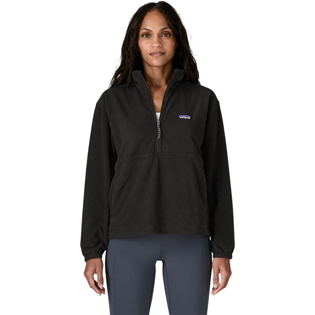 Patagonia Women's Black Micro D 1/2-Zip Fleece Pullover