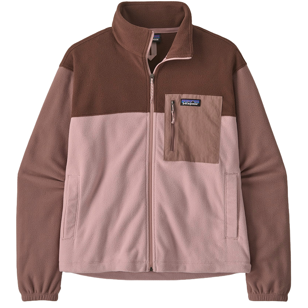 Patagonia Women's Fuzzy Mauve Micro D Patch Pocket Jacket