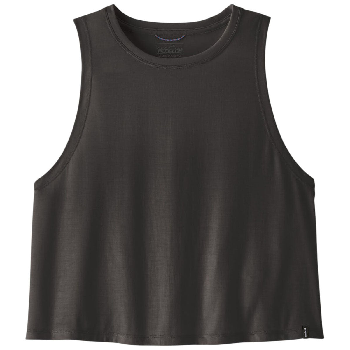 Patagonia Women's Ink Black Capilene Cool Trail Cropped Tank Top