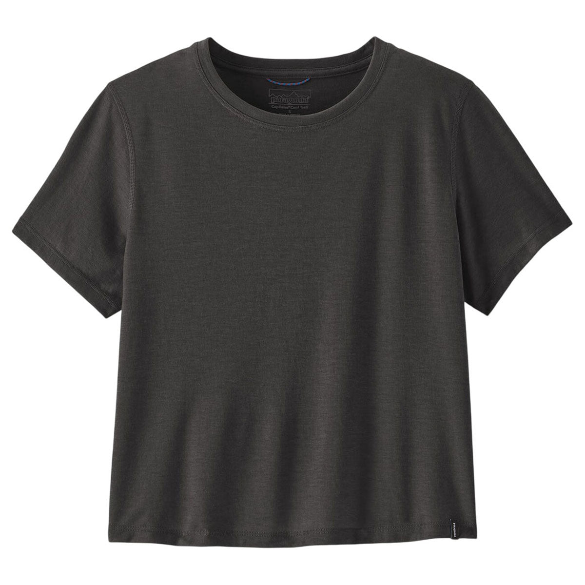 Patagonia Women's Ink Black Capilene Cool Trail Cropped Shirt