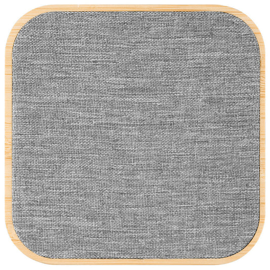 Hit Grey with Bamboo 15W Bamboo & rPET Wireless Charger