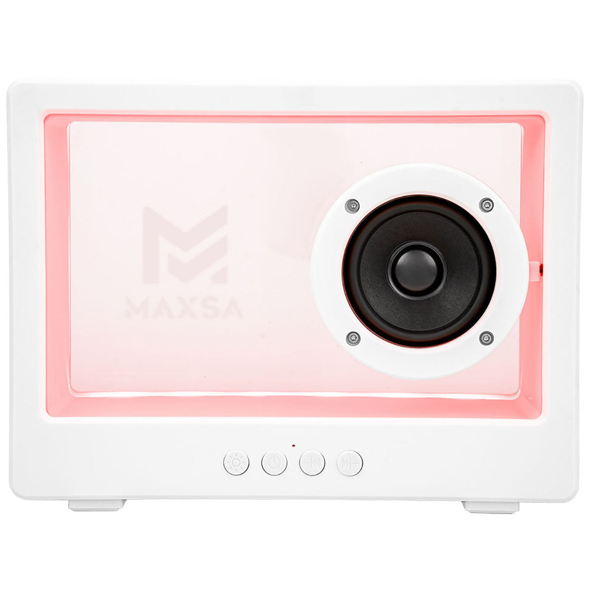 Hit White With Clear Visionary Light Up Speaker