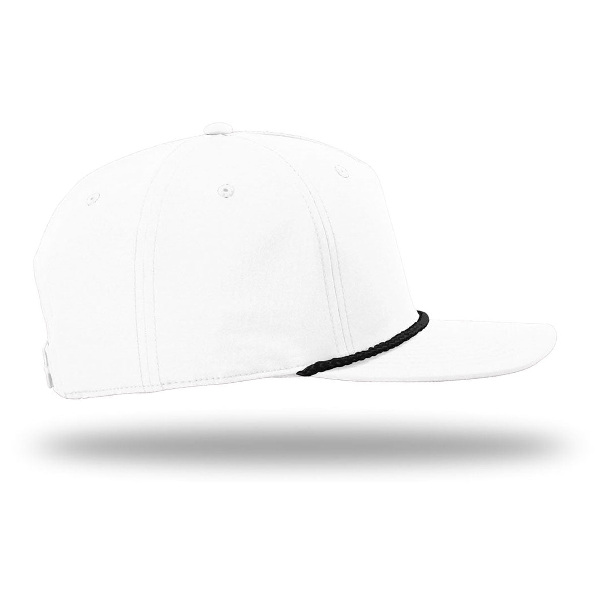 Richardson White/Black 5-Panel Classic Rope Cap