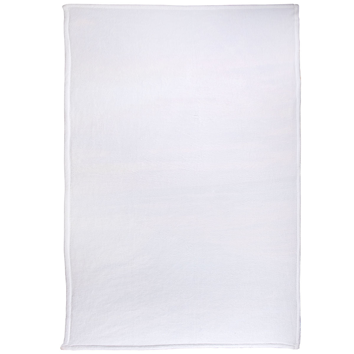 Good Value White Small Sublimated Fleece Blanket