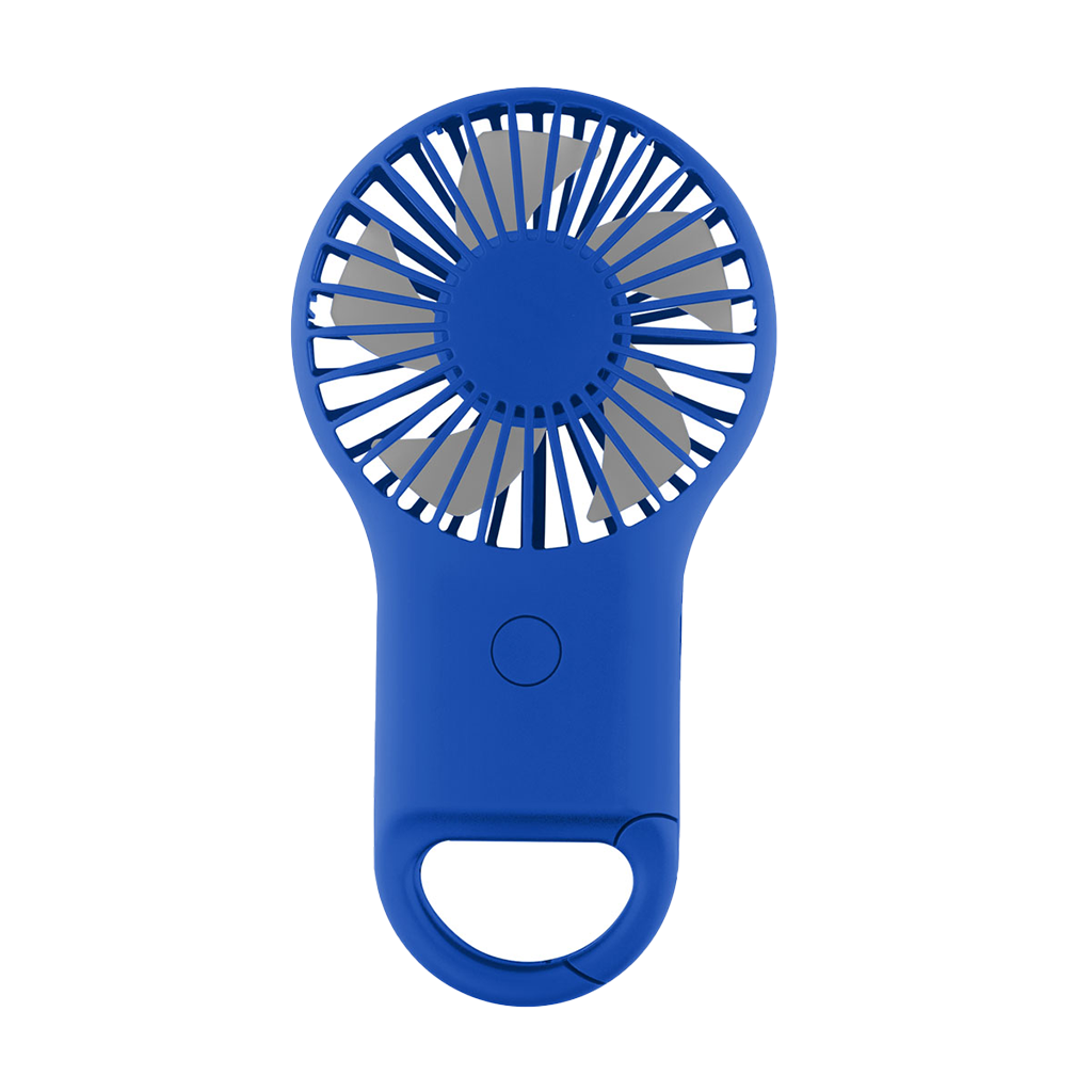 Hit Royal Blue Rechargeable Handheld Fan With Carabiner 2.0
