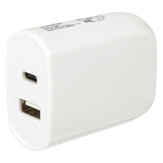 HIT White UL Listed 2-In-1 USB Type-C Wall Adapter