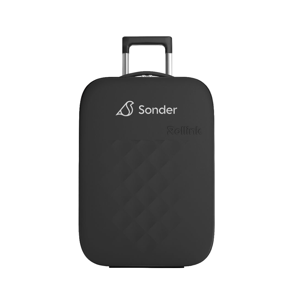 Rollink Black Vega Air 21" Carry On Luggage