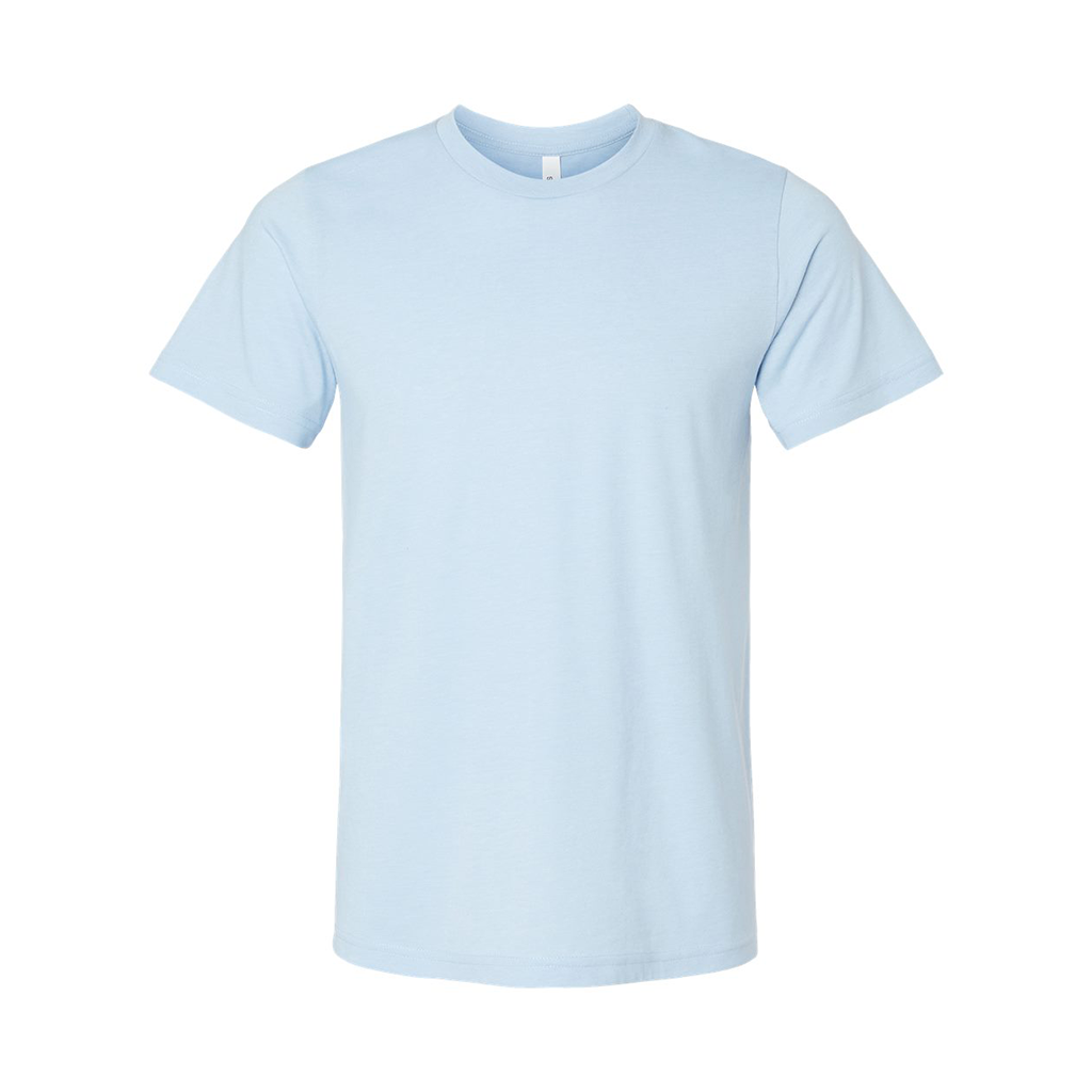 Bella + Canvas Unisex Heather Baby Blue CVC Jersey Tee