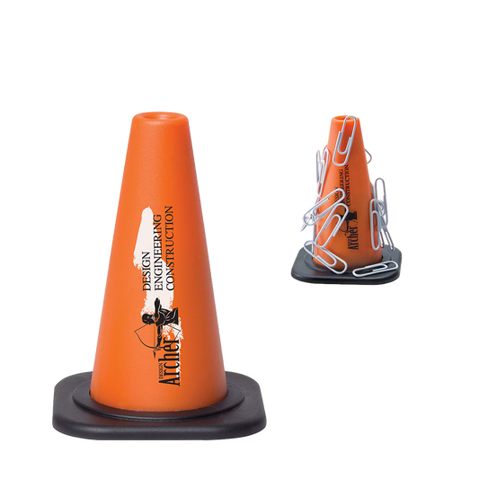 Illini Orange Magnetic Safety Cone Paper Clip Holder