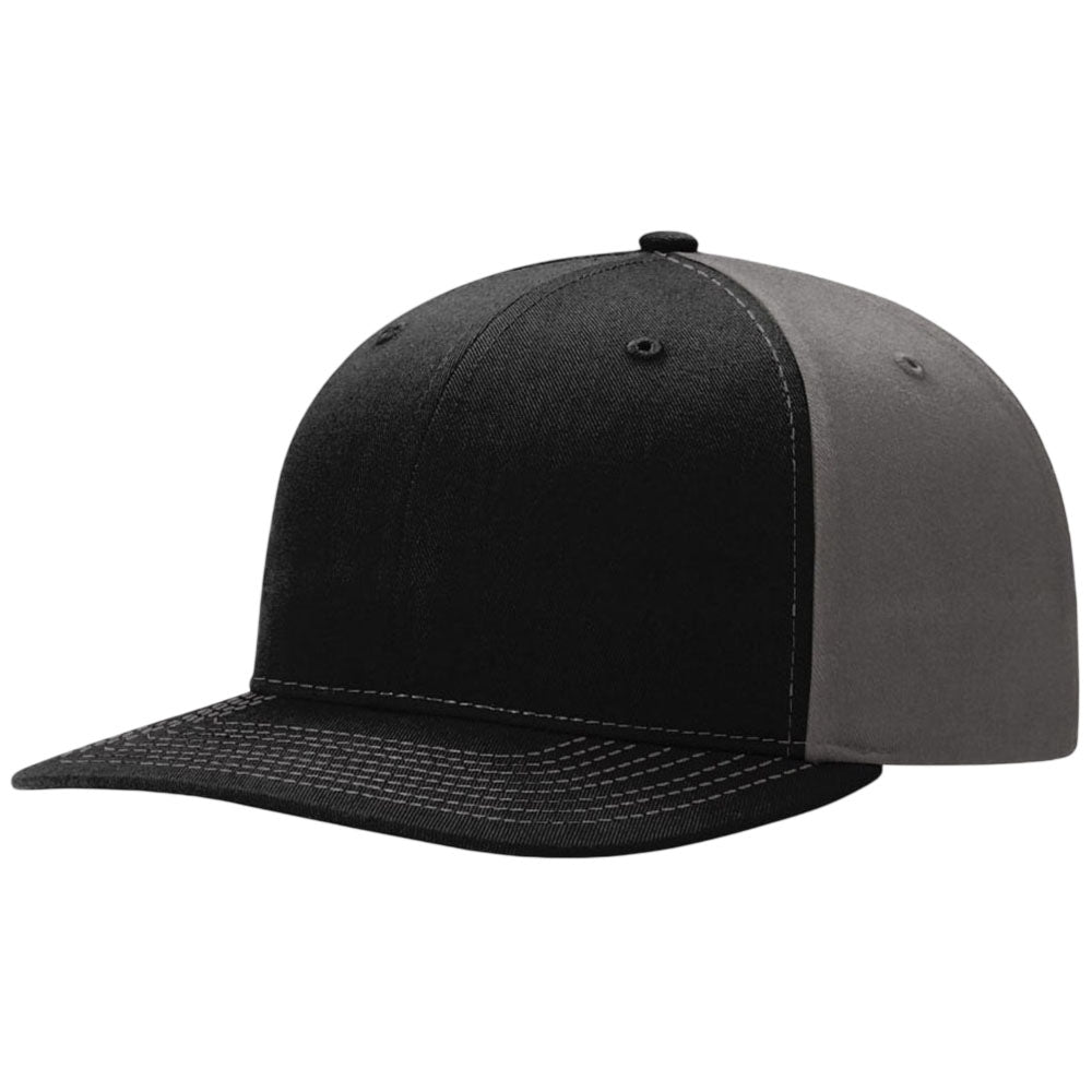 Richardson Black/Charcoal Solid Twill Trucker