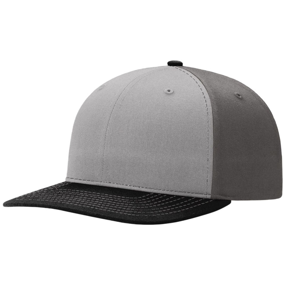 Richardson Grey/Charcoal/Black Solid Twill Trucker