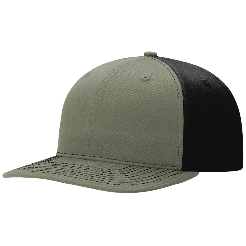 Richardson Loden/Black Solid Twill Trucker