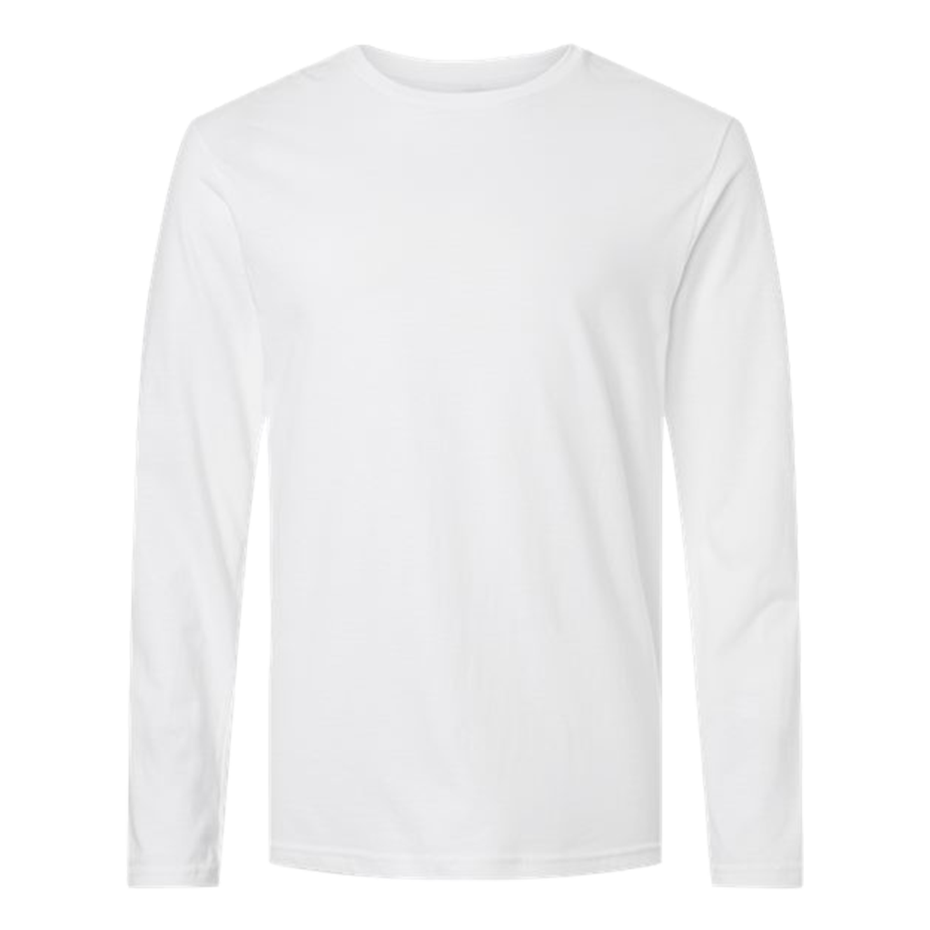 Gildan Unisex White Softstyle Long Sleeve T-Shirt