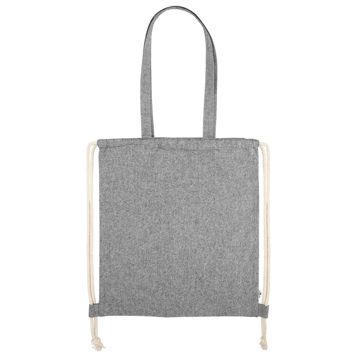 Hit Heather Grey Arden Recycled Cotton Drawstring Bag