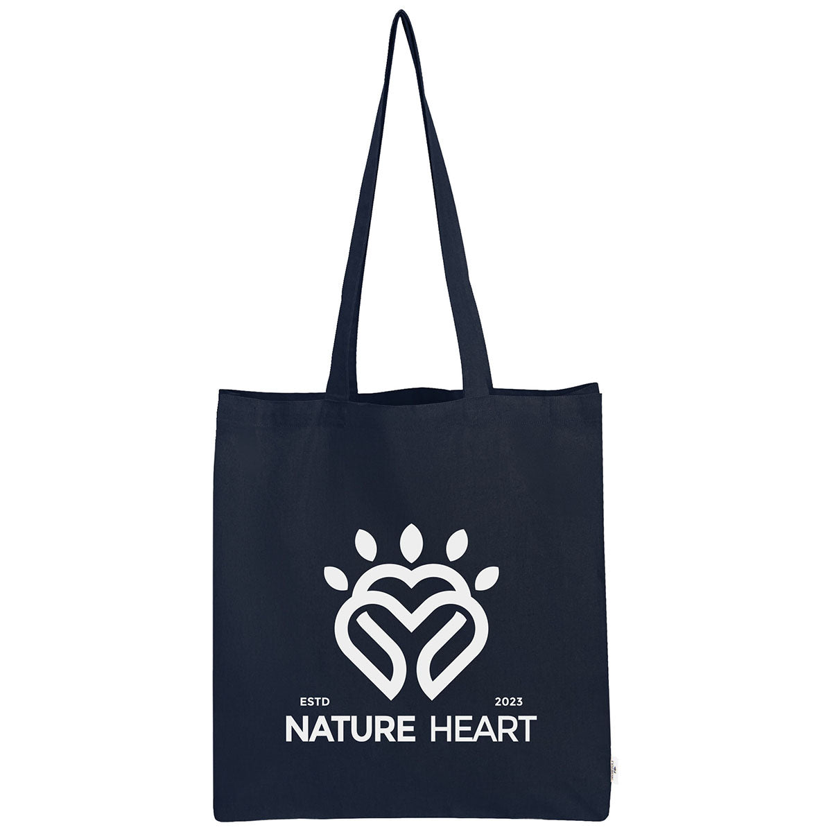 Hit Navy Arden Recycled Cotton Canvas Tote Bag
