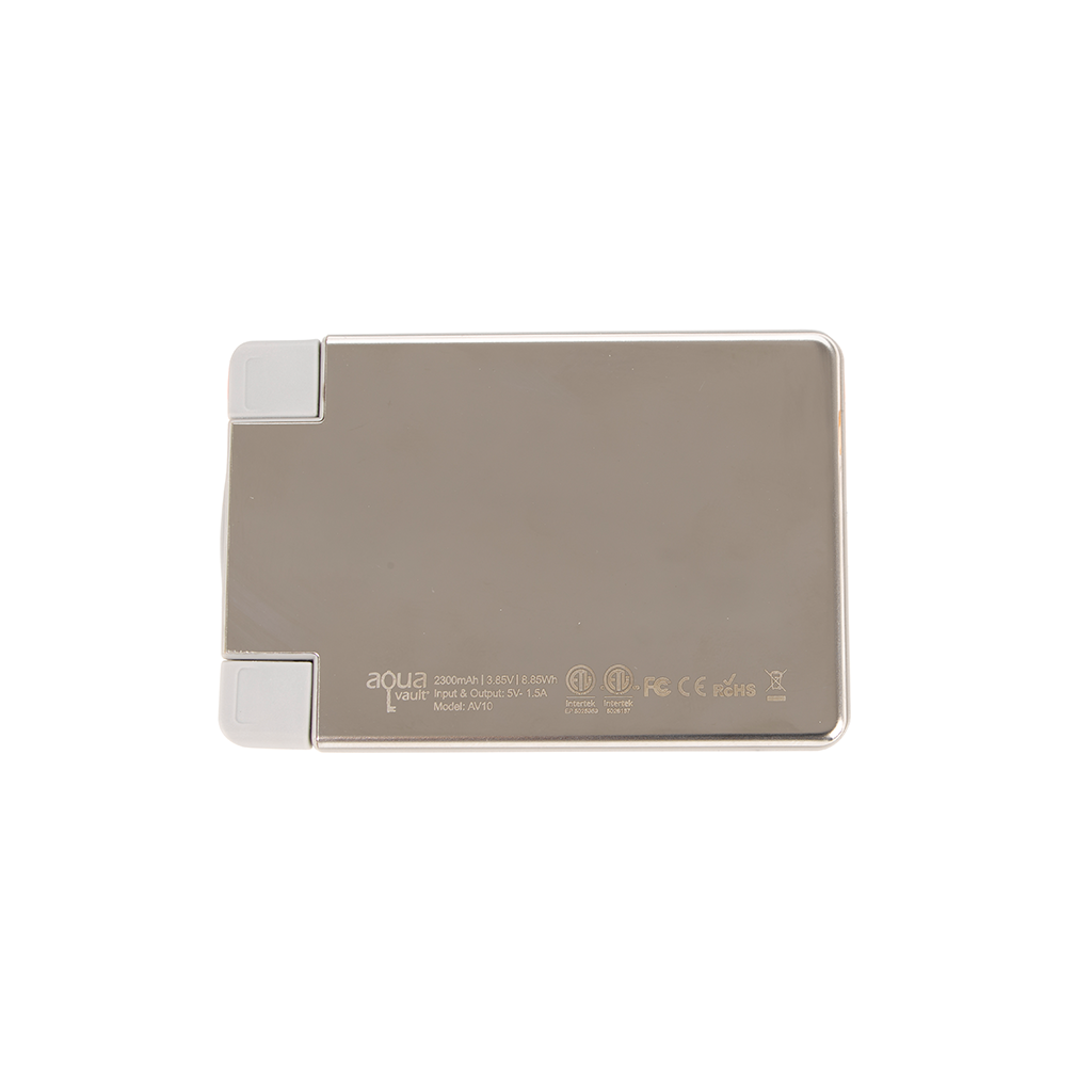AquaVault Platinum ChargeCard Power Bank 2,300 mAh