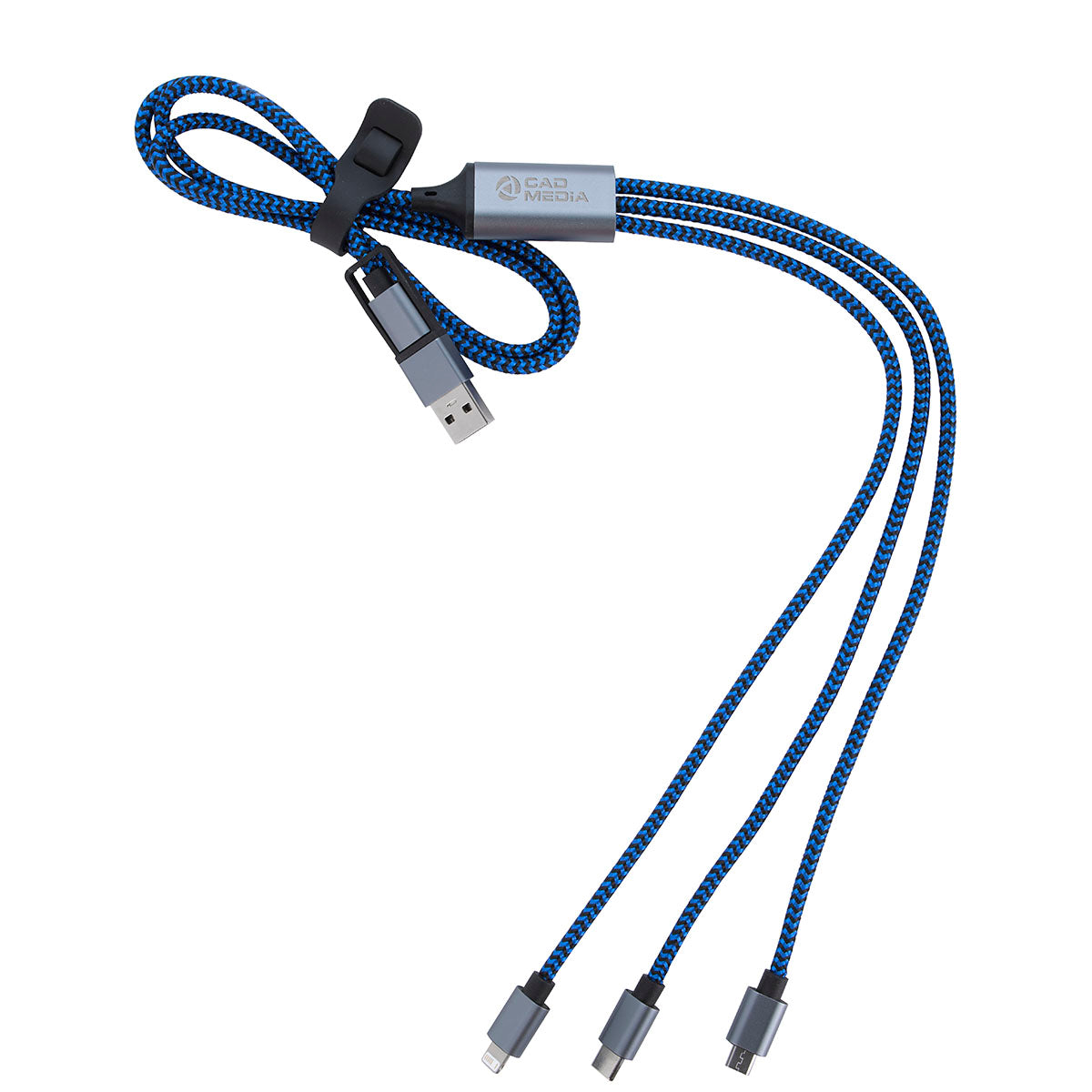 Good Value Blue/Black All-Over Power Delivery Charging Cable 60W
