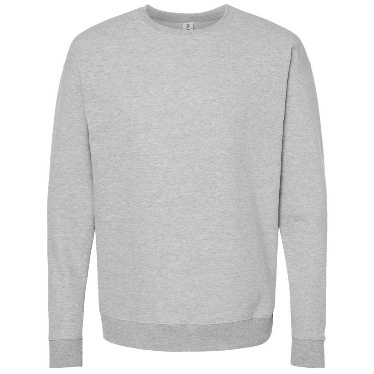 Tultex Unisex Heather Grey Fleece Crewneck Sweatshirt