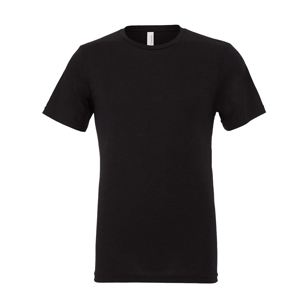 Bella + Canvas Unisex Solid Black Triblend Short-Sleeve T-Shirt