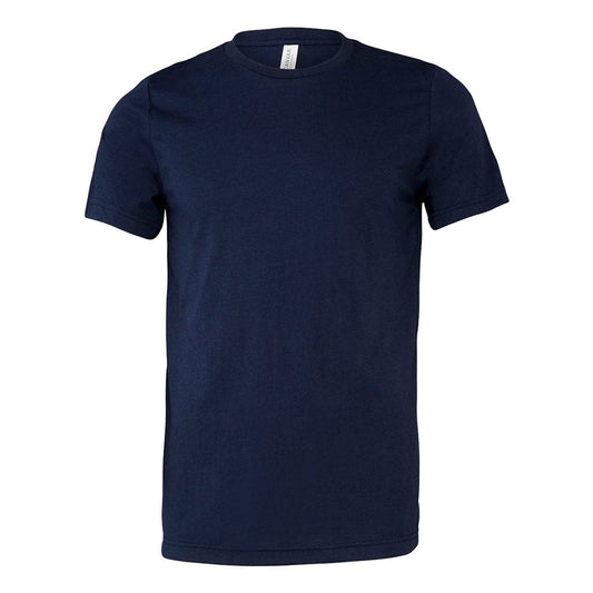 Bella + Canvas Unisex Solid Navy Triblend Short-Sleeve T-Shirt