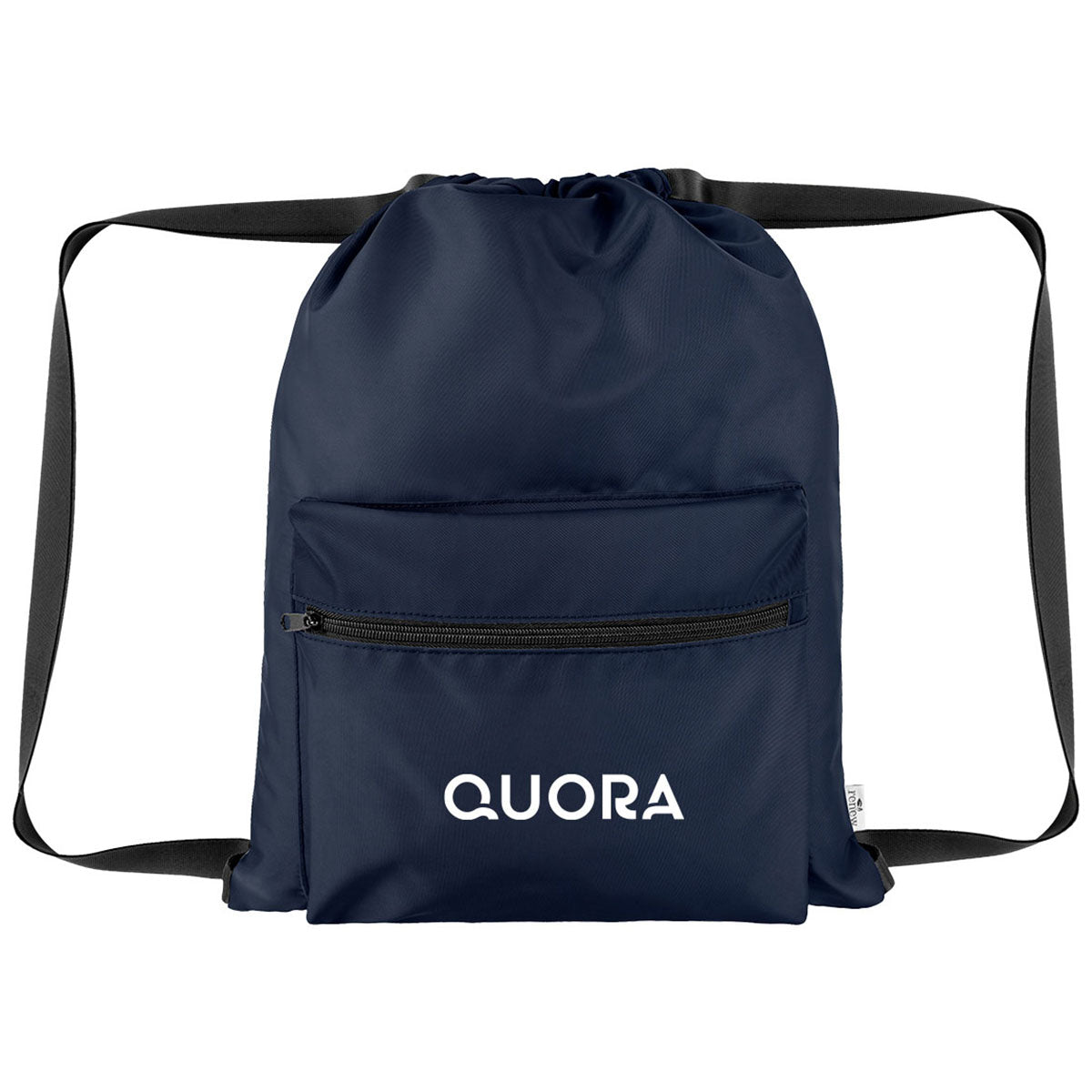 Hit Navy Blue Anywhere rPET Drawstring Bag