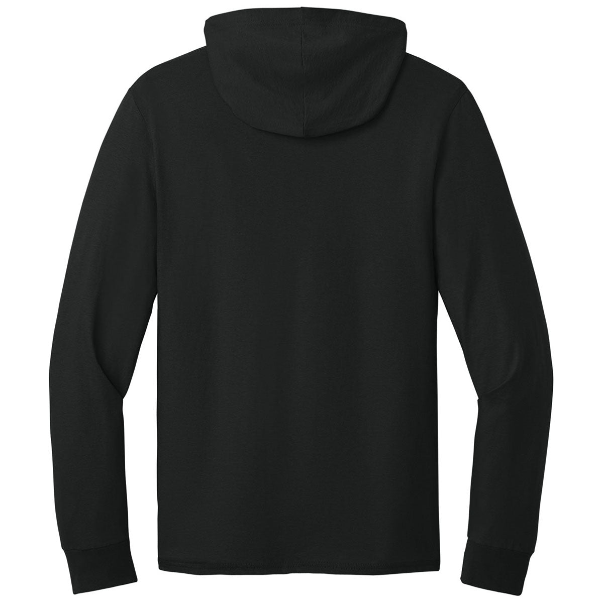 Jerzees Classics Unisex Black Ink Cotton Long Sleeve Hooded T-Shirt