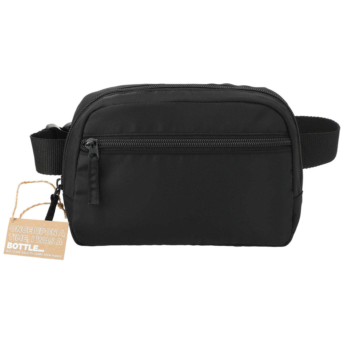 Leed's Black Recycled Sport Fanny Pack