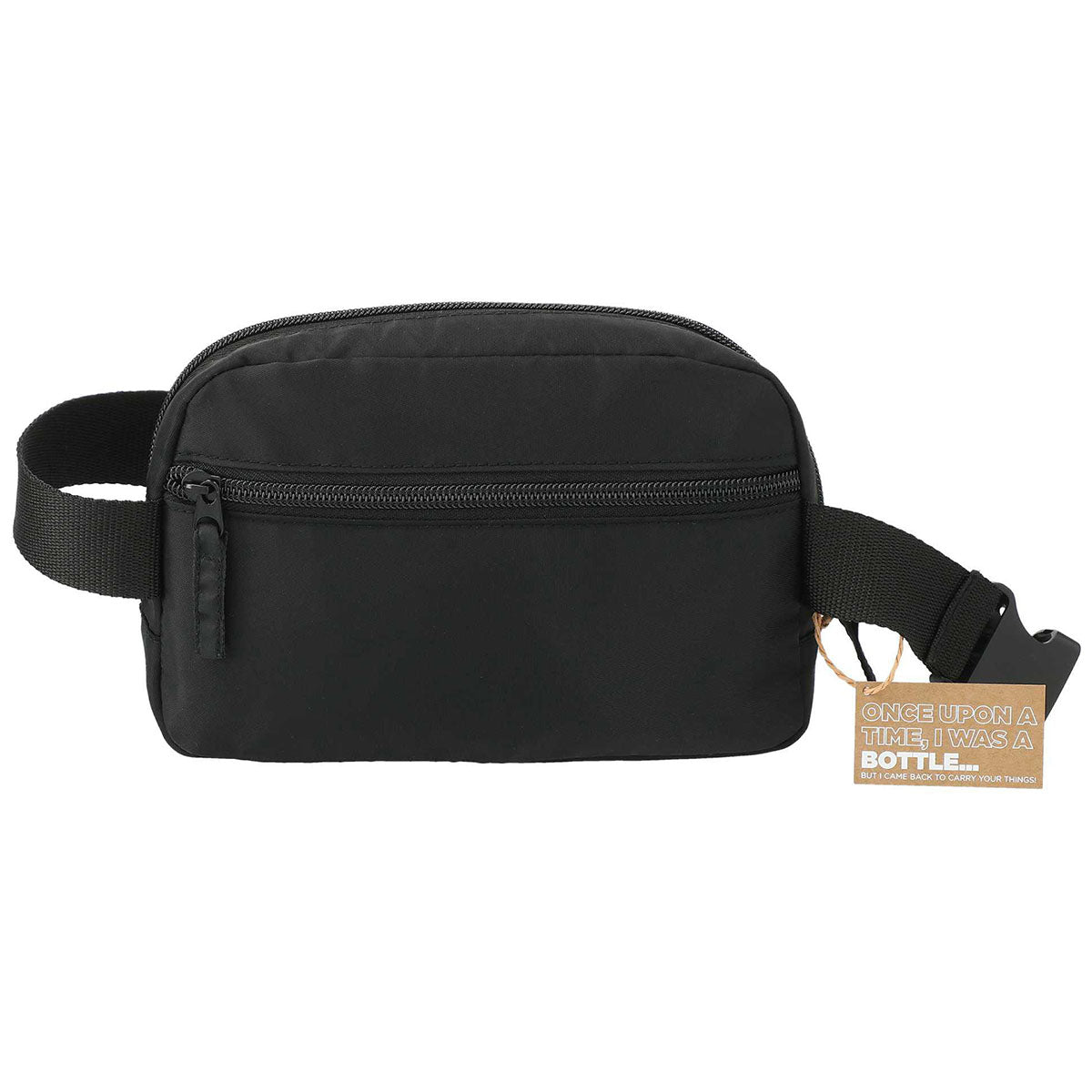 Leed's Black Recycled Sport Fanny Pack