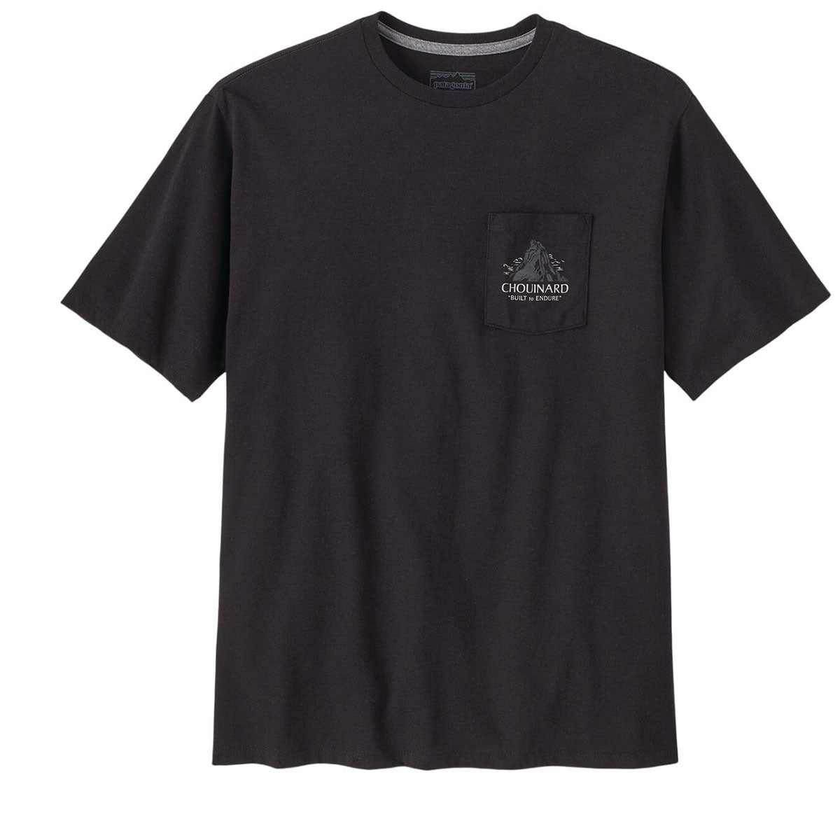 Patagonia Men's Ink Black Chouinard Crest Pocket Responsibili-Tee
