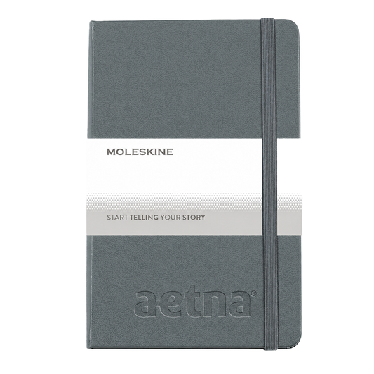 48-Hour Moleskine Slate Grey Hard Cover Ruled Medium Notebook (4.5" x 7.0")