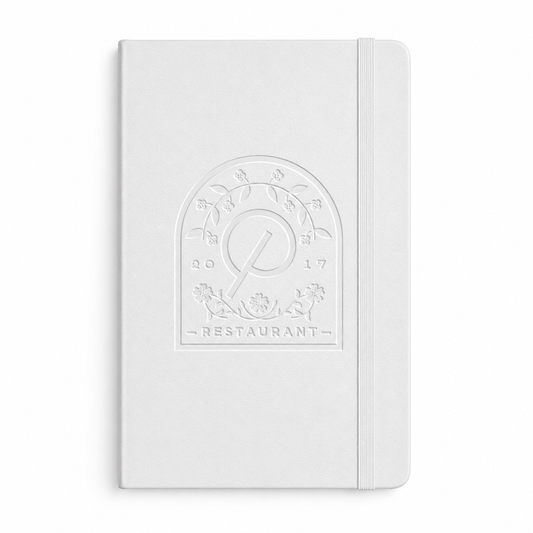 48-Hour Moleskine White Hard Cover Ruled Medium Notebook (4.5" x 7.0")