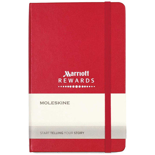Moleskine Scarlet Red Hard Cover Ruled Medium Notebook (4.5" x 7.0")