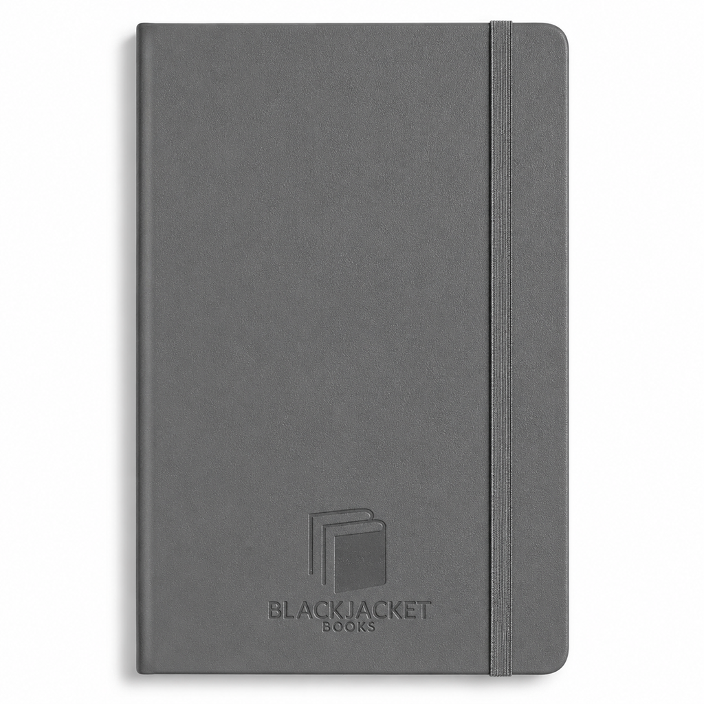 48-Hour Moleskine Slate Grey Hard Cover Ruled Large Notebook (5" x 8.25")