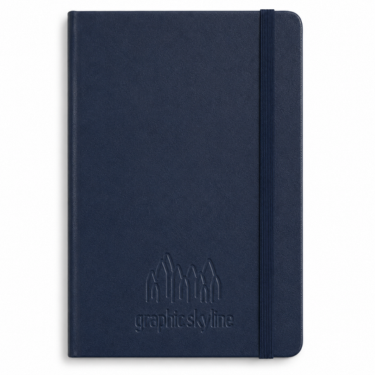 48-Hour Moleskine Navy Blue Hard Cover Ruled Large Notebook (5" x 8.25")