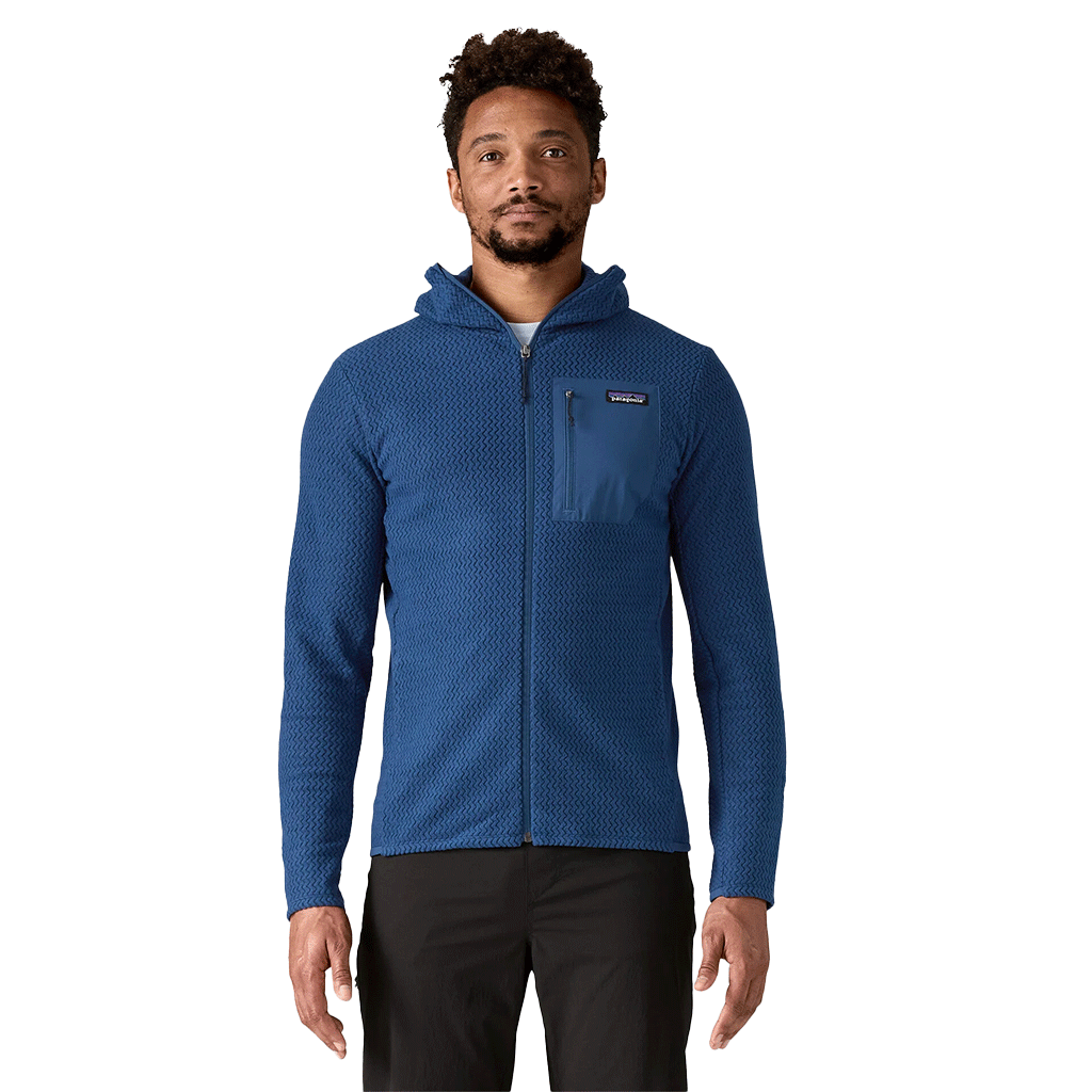 Patagonia Men's Clement Blue R1 Air Full-Zip Hoody