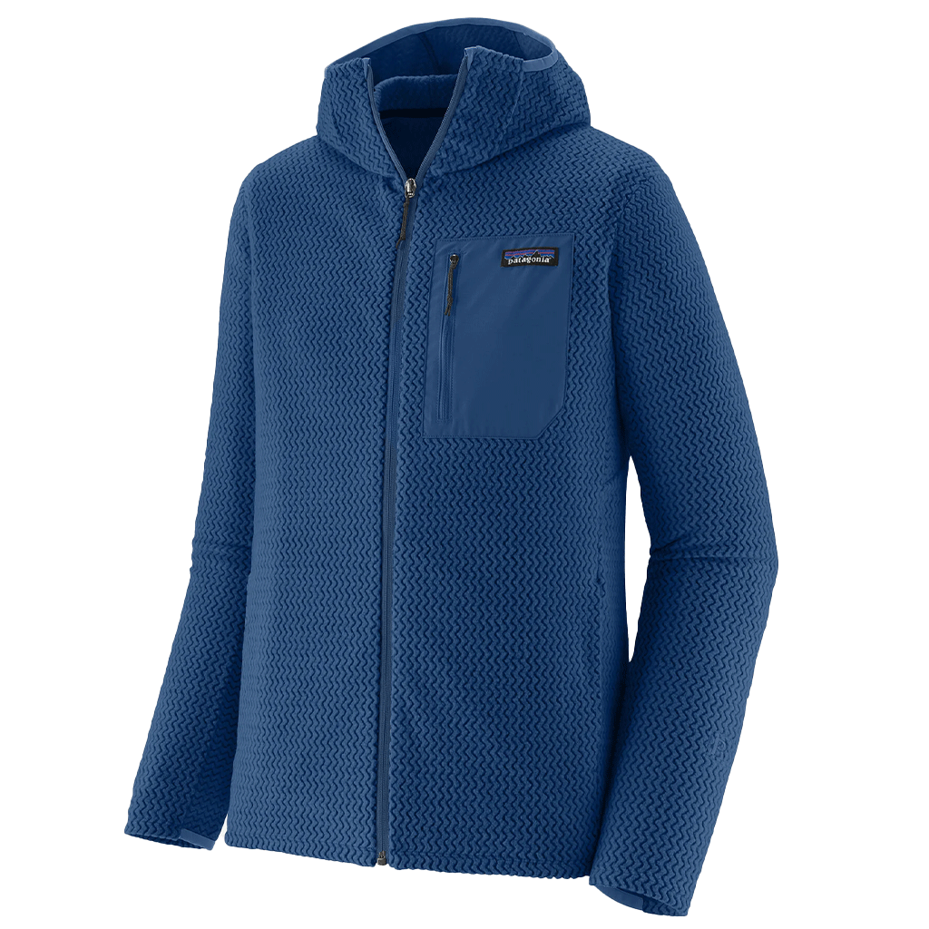 Patagonia Men's Clement Blue R1 Air Full-Zip Hoody