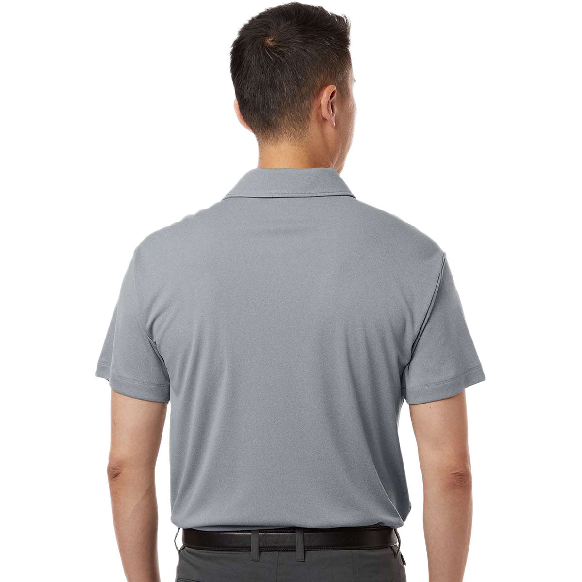 AllPro Men's Heather Steel Pro-Lock Performance Polo