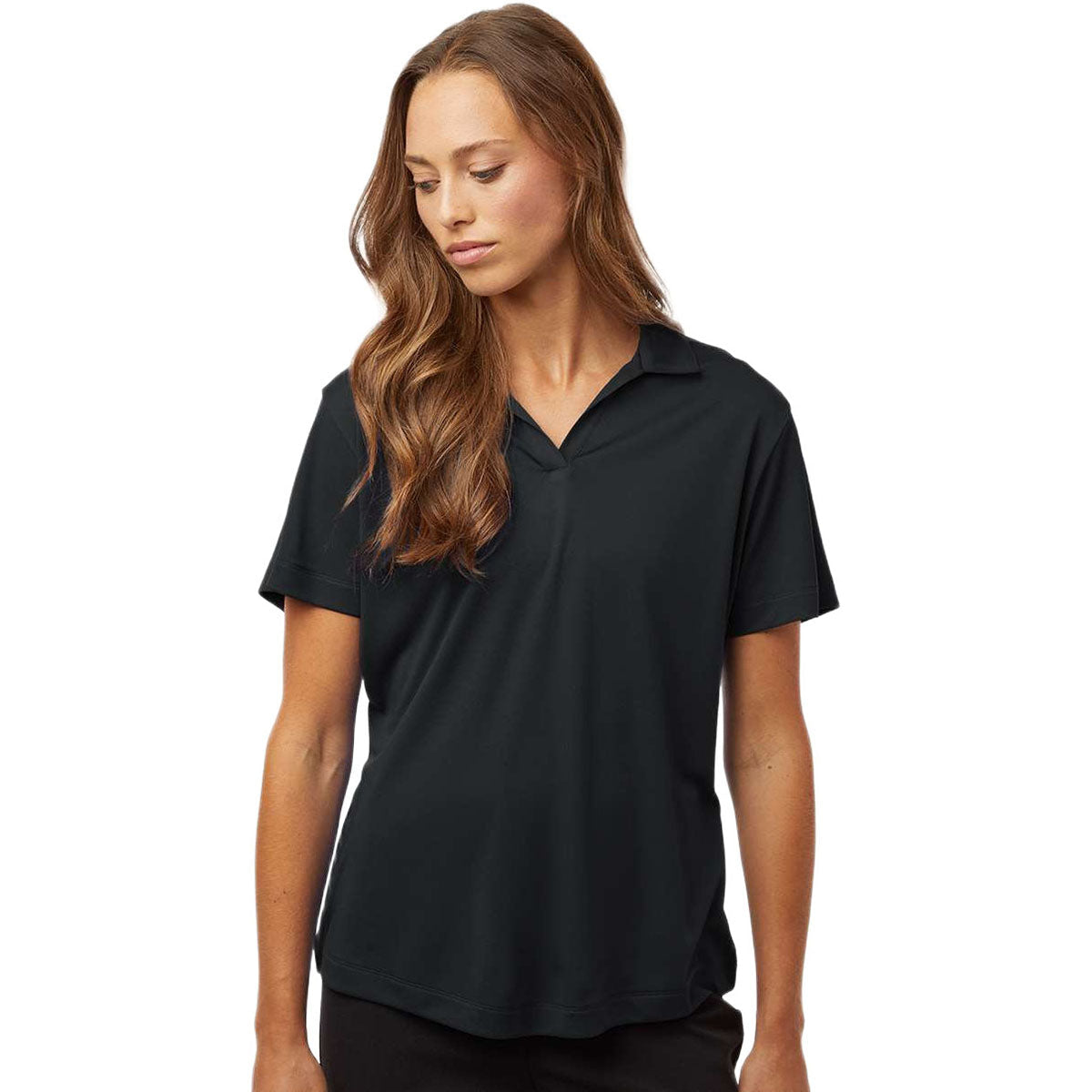AllPro Women's Black Pro-Lock Performance Polo