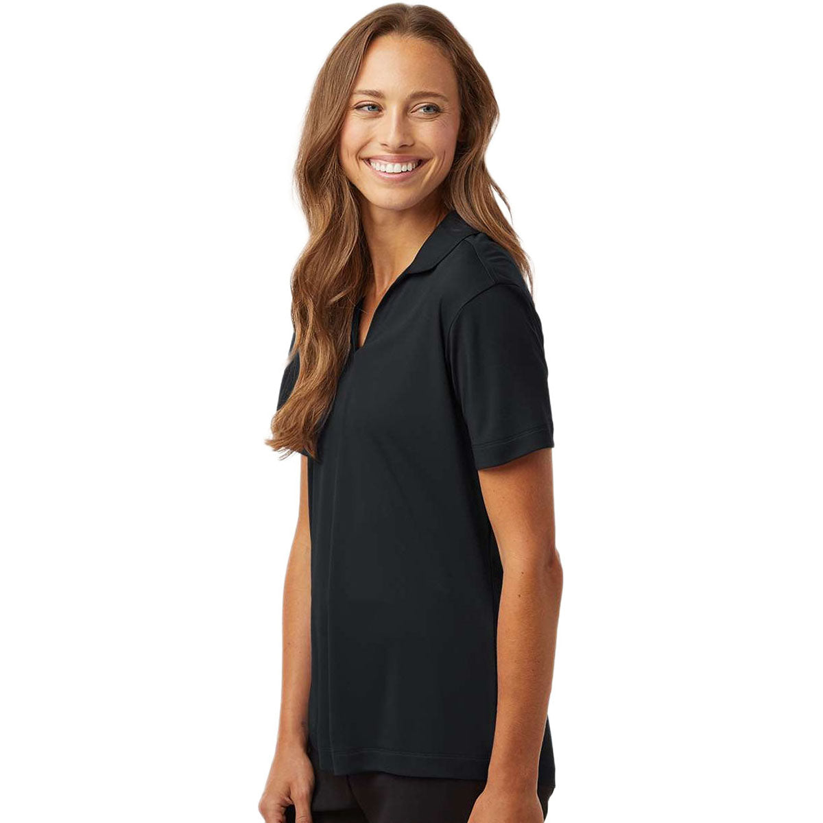 AllPro Women's Black Pro-Lock Performance Polo
