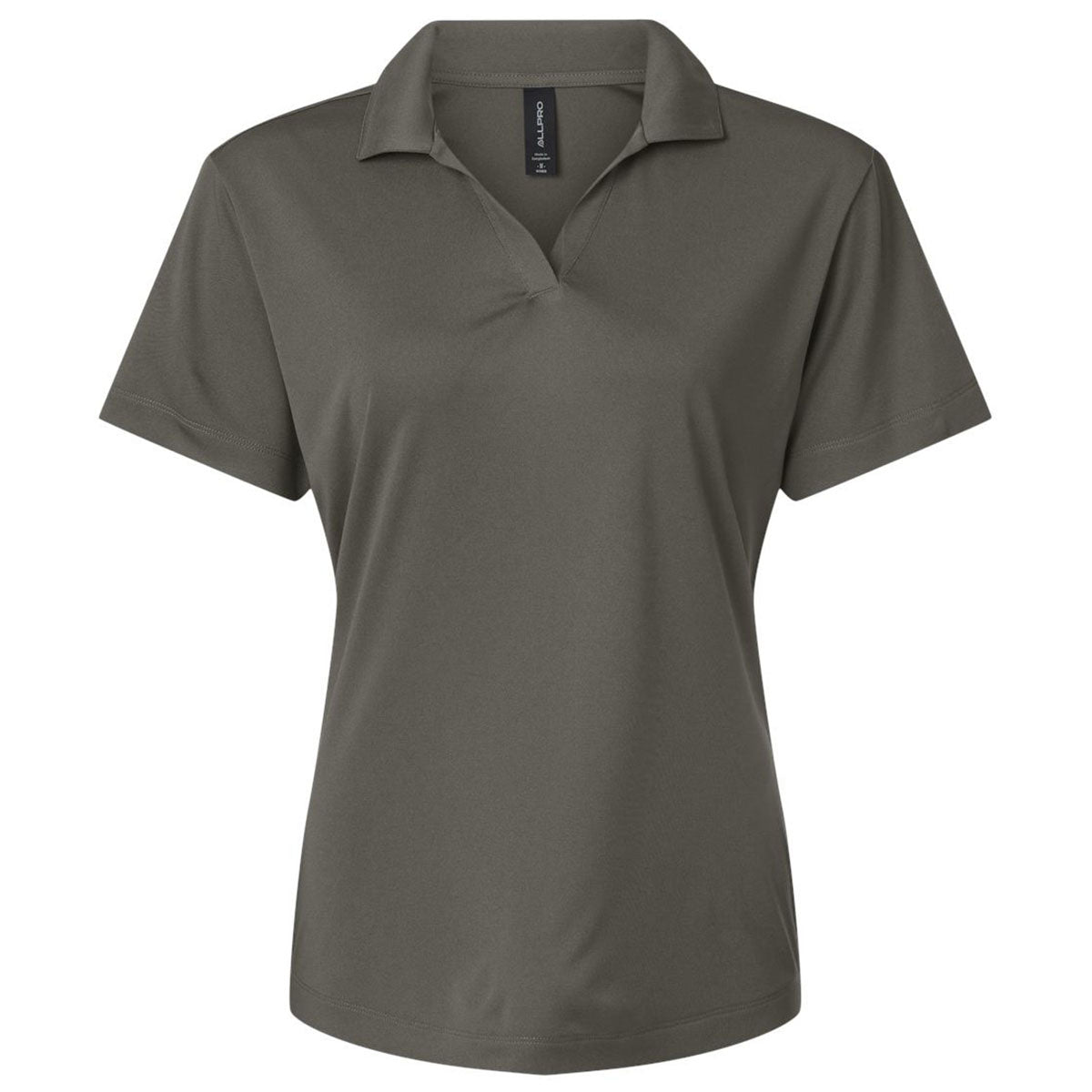 AllPro Women's Charcoal Pro-Lock Performance Polo